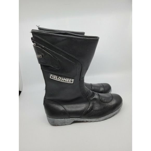 Fieldsheer Shoes - Vintage Fieldsheer Black Motorcycle Biker Boots Size 7 Needs Insoles